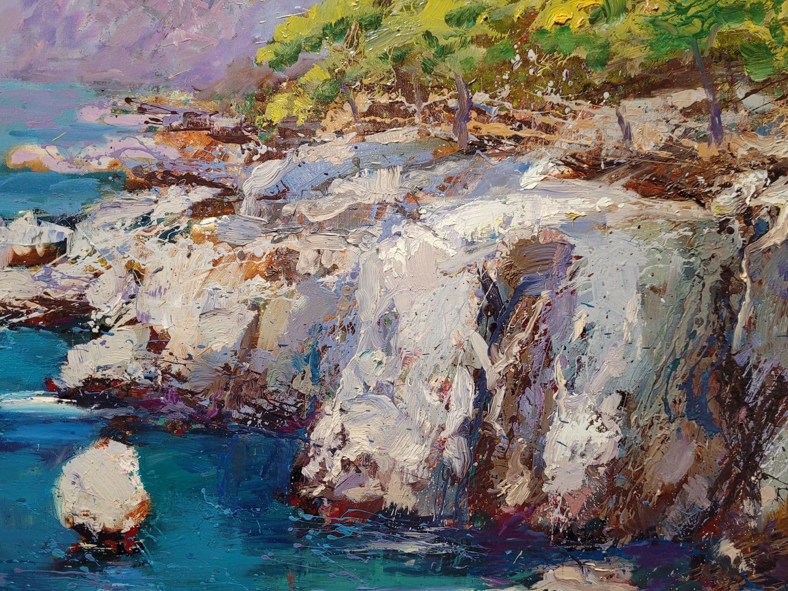 Aguas azules, detalle