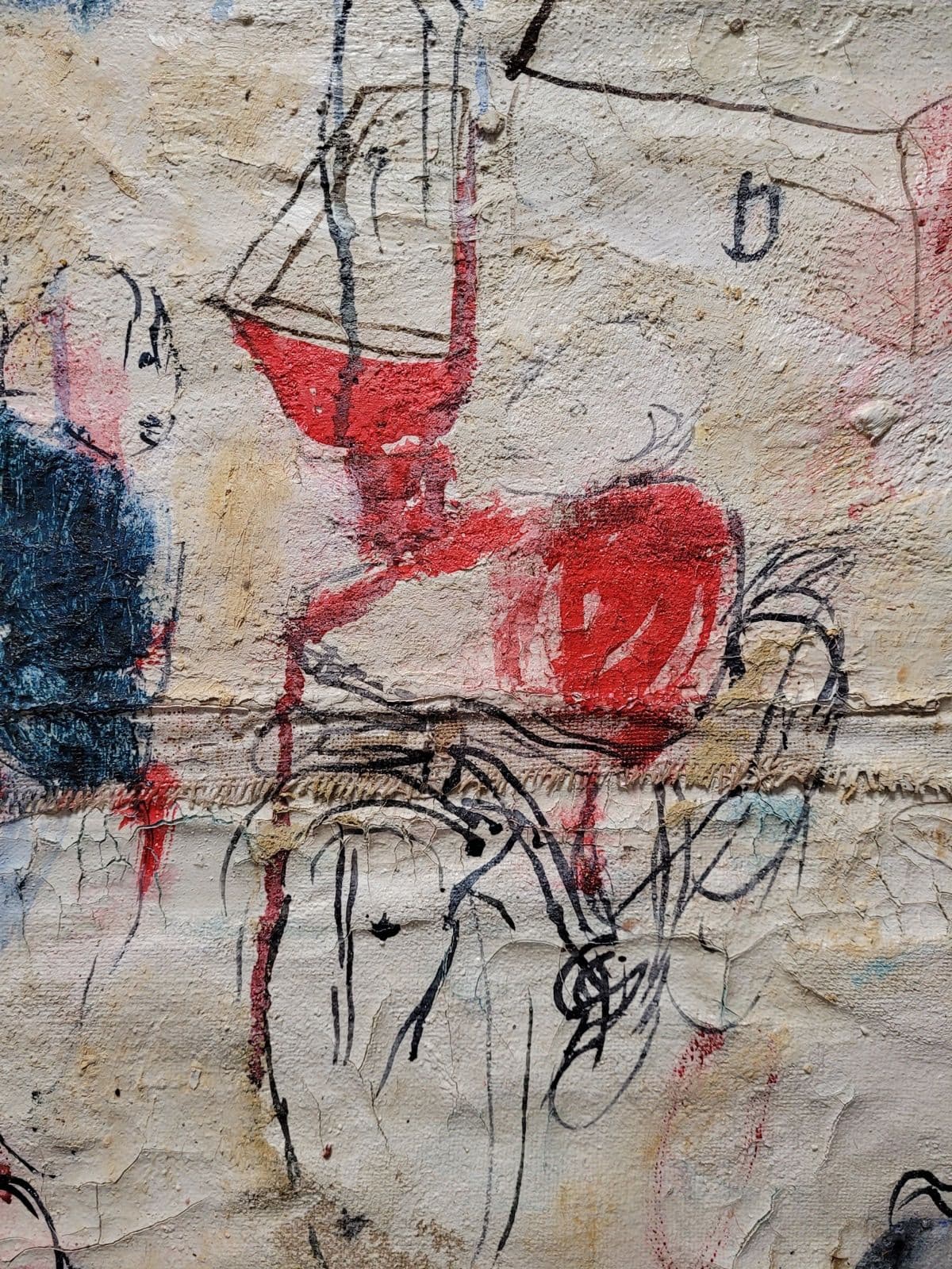 Bicicletas y gato, detalle